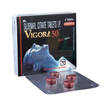 Vigore 50mg red tablets product