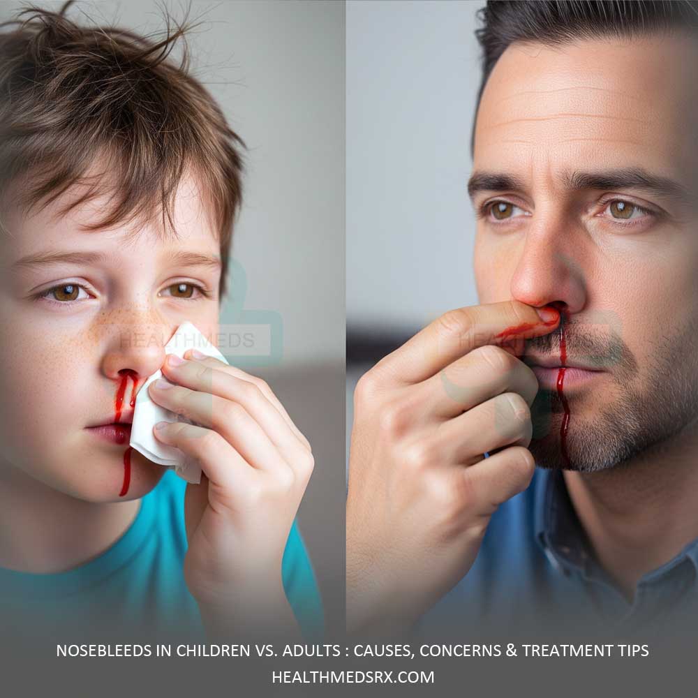 Nosebleeds in Children vs Adults