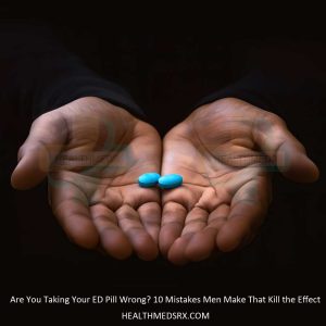 ED pills in hand