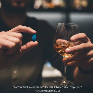 Sildenafil Citrate & Alcohol in hands