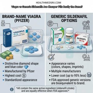 Viagra vs Generic Sildenafil